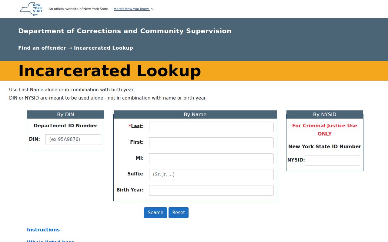 Ontario County arrest transfer search through DOCCS Incarcerated Lookup